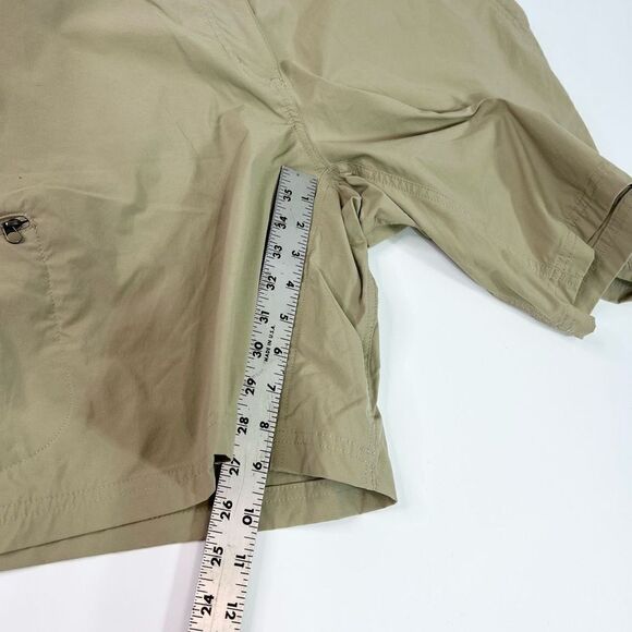 L.L Bean Trail Shorts Women's18 Khaki Brown Mid-Rise Water-Repellent - Picture 2 of 10